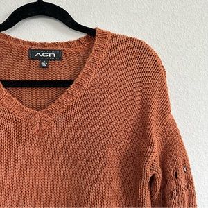 Orange-Brown Pullover